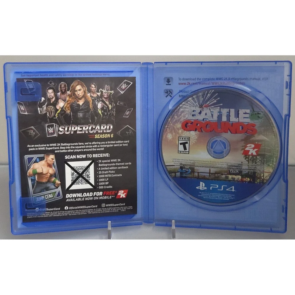 WWE 2K Battlegrounds - Sony PlayStation 4 PS4 - Complete in‎ Box - Tested